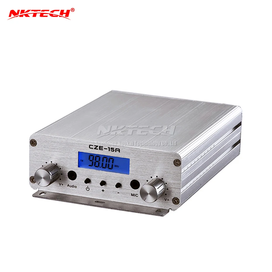 Беспроводной радиопередатчик NKTECH 3 Вт/15 Вт стерео PLL FM 87 108 МГц ЖК дисплей|Теле- и