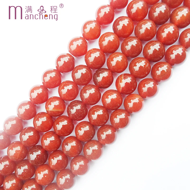 

Free shipping Chunky Round 14MM Natural Red agate bead Onyx carnelian beads stone Loose charm Diy man Making(26-28 beads