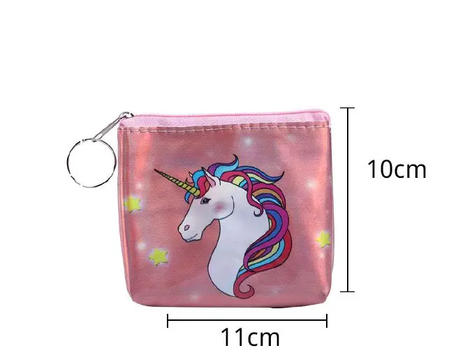Новинка, кошелек my little pony, Дамский мини-кошелек с единорогом, маленький свежий кожзам, Студенческая сумка для монет с брелоком