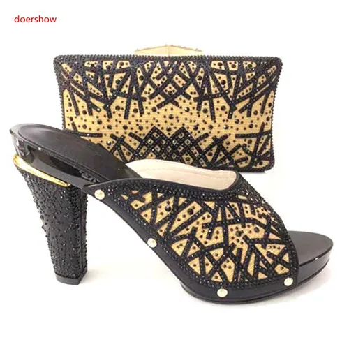 Doershow/комплект из женских туфель и сумочки в африканском стиле комплект
