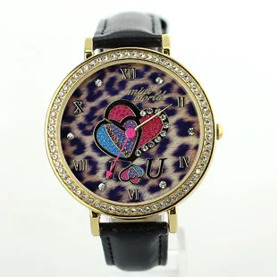 Браслет часы женщины розовое золото южная корея MiNi аутентичные в форме сердца