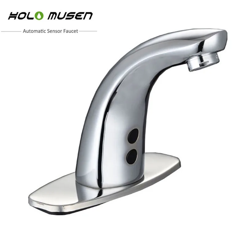 

Wholesale Water Saver Hands Free Brass Chrome Infrared Automatic Faucet Sensor Faucet Bathroom Torneira Water Mixer Sensor