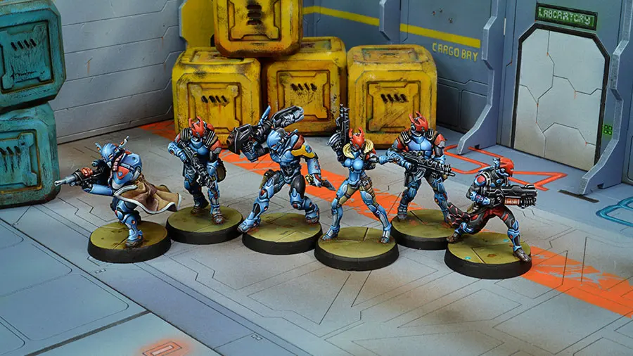 [Loong Way Miniatures] Corvus Belli Infinity 0458 NEOTERRAN CAPITALINE армейские секторные 32 мм Металлические