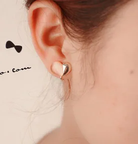 heart earrings bridal ear clips clip earring | Украшения и аксессуары