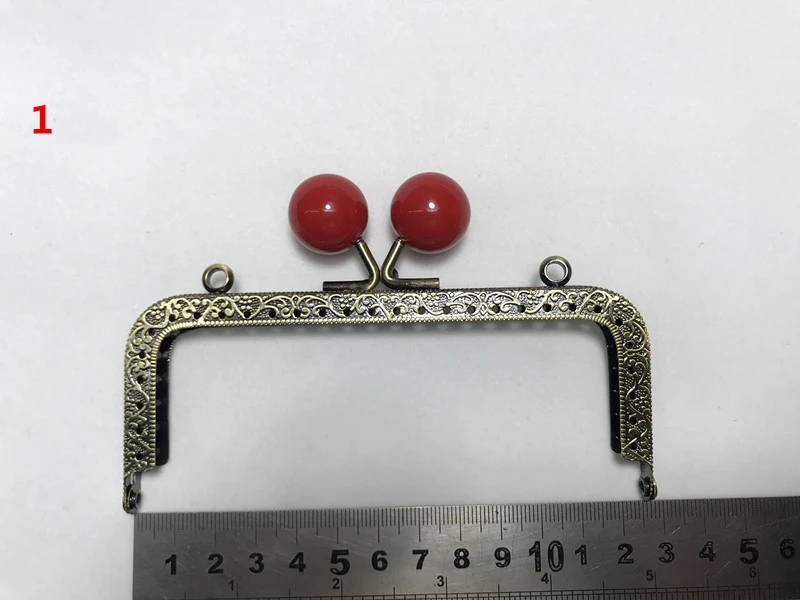 12 см красочные конфеты мяч поцелуй Пряжка рифленая кромка для женщин DIY металлическая застежка маленький мешок для монет кошелек рамка 10 шт./партия