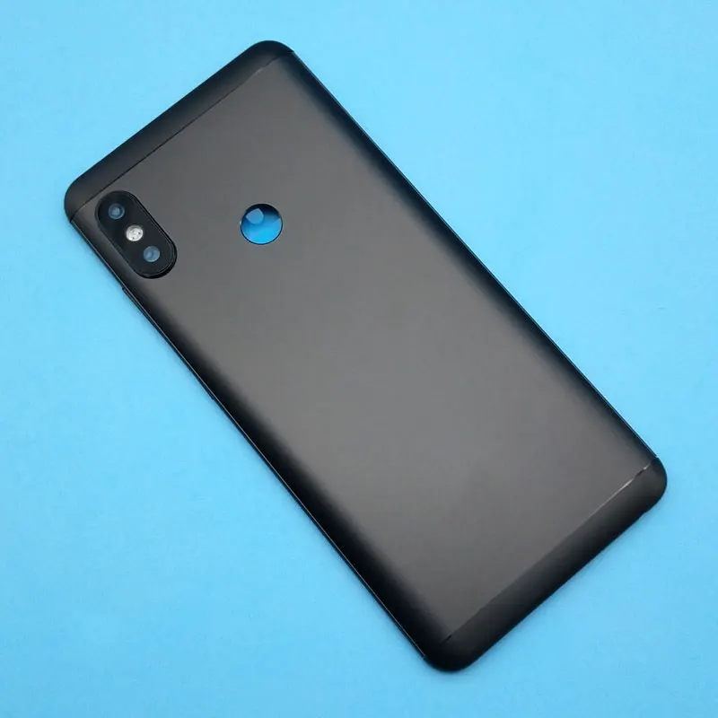 Black Для Xiao mi red mi Red mi Note 5 note 5 pro note5 алюминиевые запасные части задняя крышка батарейного отсека Корпус с объективом - Цвет: Black