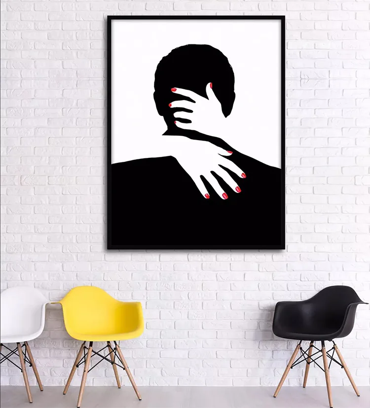 Современные wall art абстрактный donglang охватывает друг друга в некадровая гостиная