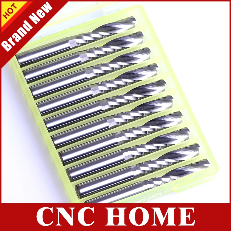 10 шт. 6*25 мм одиночные спиральные сверла флейты твердосплавные фрезы инструменты