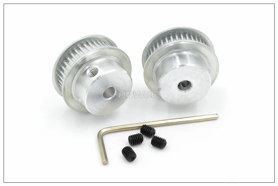 POWGE 10 шт. 40 зубцов MXL Зубчатый шкив Диаметр отверстия 5/6/6.35/8/10 мм Fit W = 6 35 ремень mxl 3d