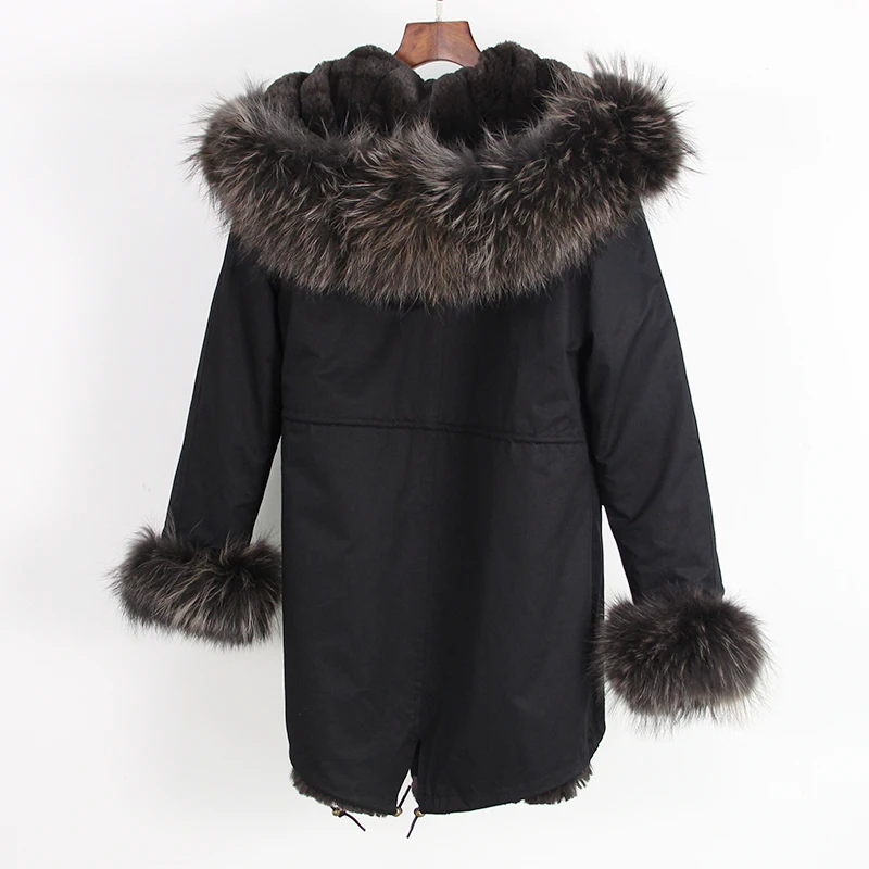 OFTBUY, длинная камуфляжная зимняя куртка, пальто, женская верхняя одежда, теплая Толстая парка, натуральный Лисий мех, воротник, пальто с капюшоном, Украина