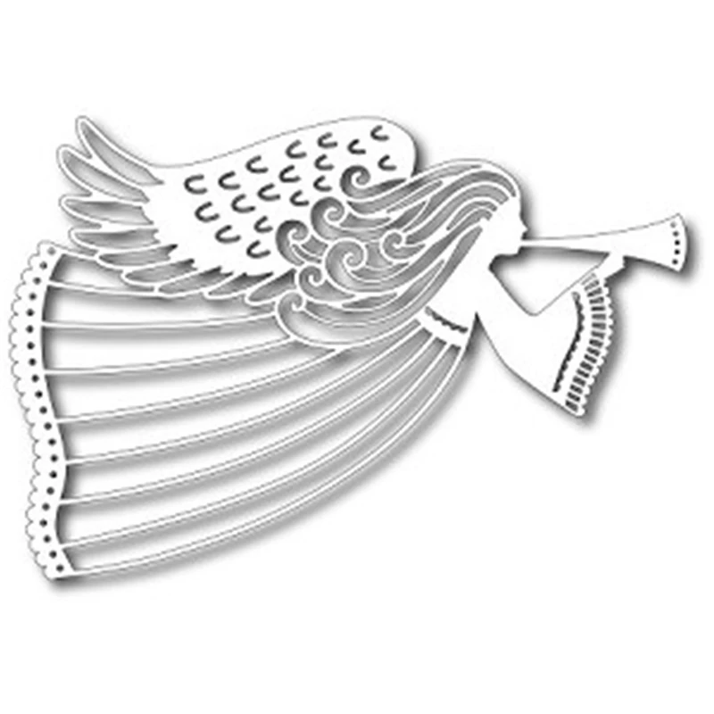 CJCrafts летающий Ангел умирает Новый 2019 Металл резка для Скрапбукинг DIY альбом