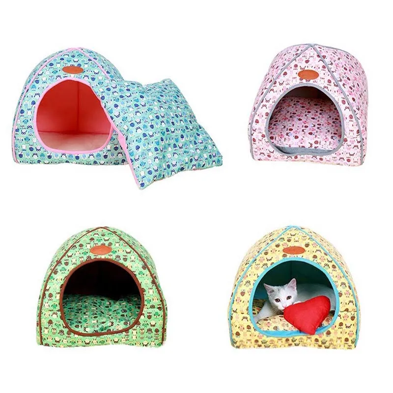 Красочные пещера зоотоваров милый домик для питомца кошки собаки палатка с
