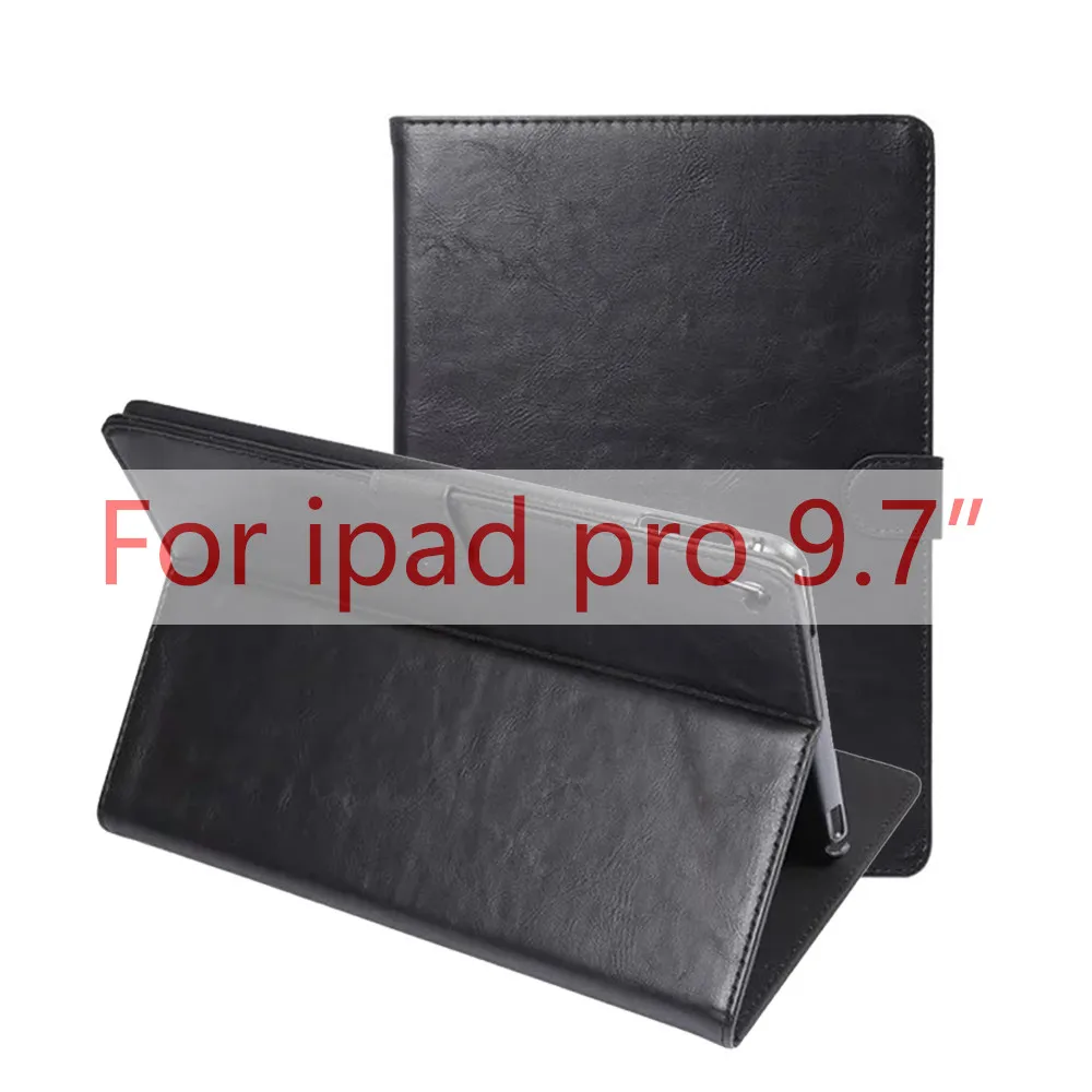 PU Black Умный чехол для iPad 9," Pro 9,7 из искусственной кожи на магните, умный защитный чехол Coque Funda, чехол для нового iPad, чехол для планшета - Цвет: PU Black