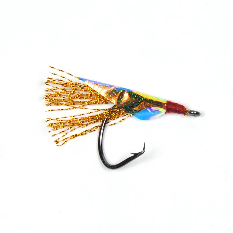 12 шт. рыболовный крючок для ловли нахлыстом Sabiki Rig мигающие мушки морская розовая