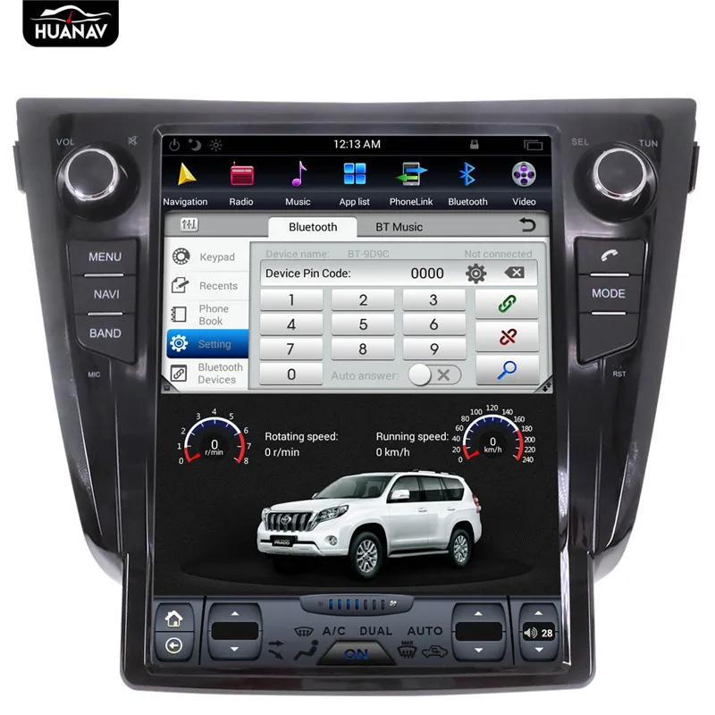 HUANVA Android 7,1 стерео автомедиаплеер без автомобиля dvd-плеер gps навигация для Nissan X-TRAIL/Qashqai/Rouge 2013+ авто плеер головное устройство