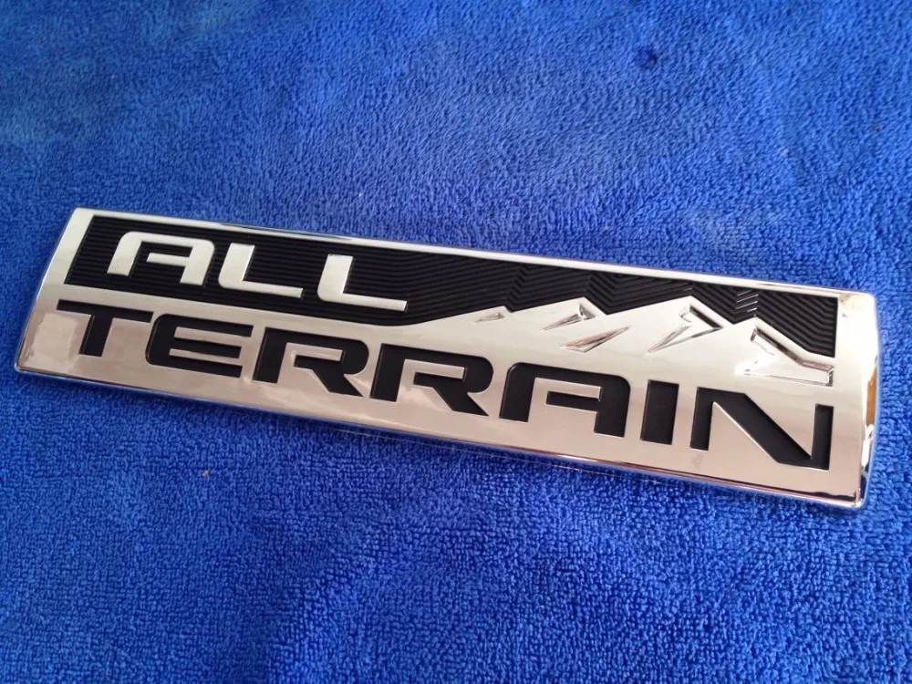 Новый хром + черный вездеход Двигателя Эмблемы гонки Замена двигателя логотип 50