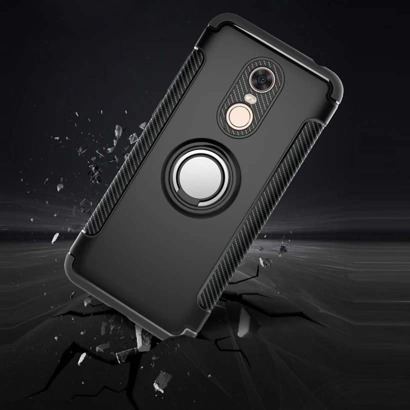 Vanveet Чехлы для Xiaomi Redmi 5 Plus чехол Кольцо Автомобильный Магнит Coque противоударный