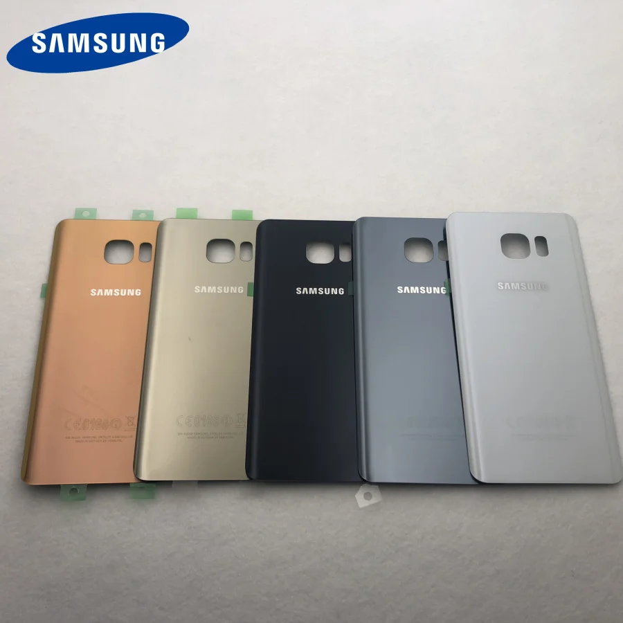 Note5 задняя батарея Задняя стеклянная крышка для samsung Galaxy Note 5 N920 N920F N9200 N920FD чехол для батареи клейкая наклейка
