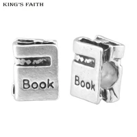 2 pieces new arrival silver color book bead fit pandora charms bead bracelets diy fashion jewelry making spb141