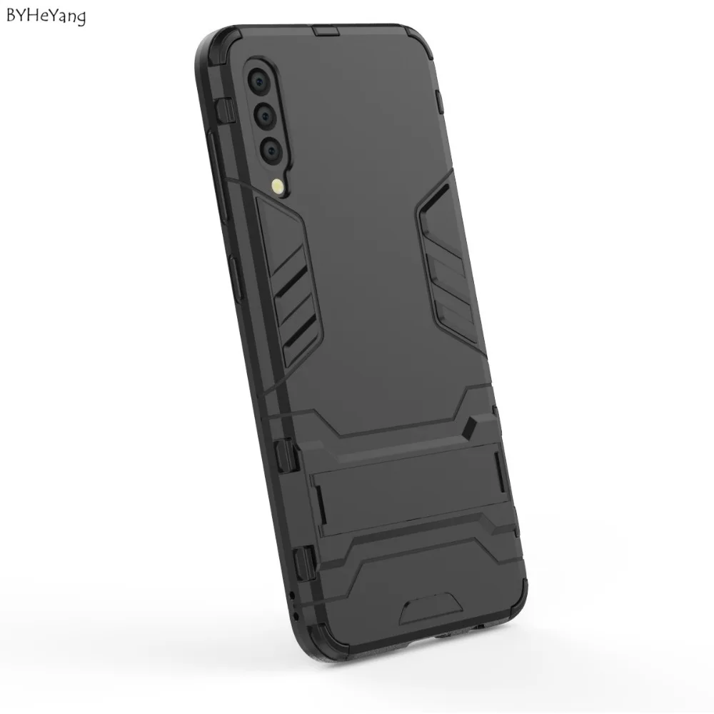 Чехол для Samsung A50 противоударный армированный резиновый силиконовый Жесткий