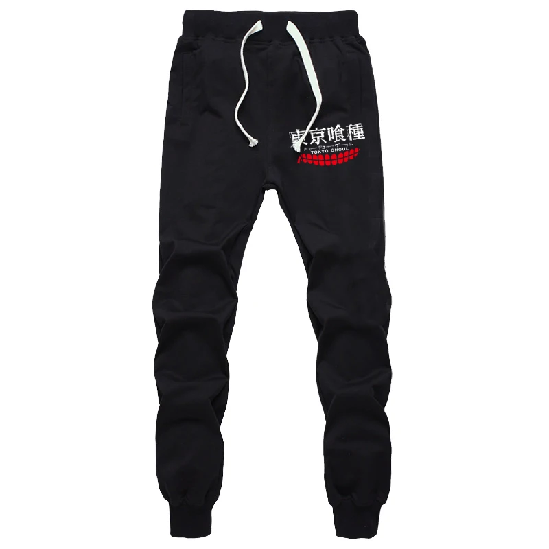 

Модные хлопковые спортивные штаны в стиле аниме «Tokyo Ghoul»; повседневные спортивные штаны-шаровары в стиле хип-хоп; облегающий спортивный кос...