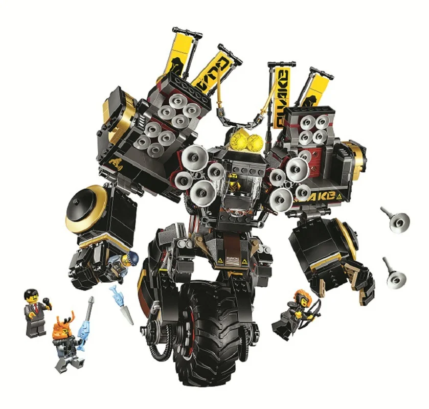10800 ninjagoo фильм Quake Mech совместим с 70632 Logoings Ниндзя Блок Набор творческие строительные игрушки 1232 шт подарки