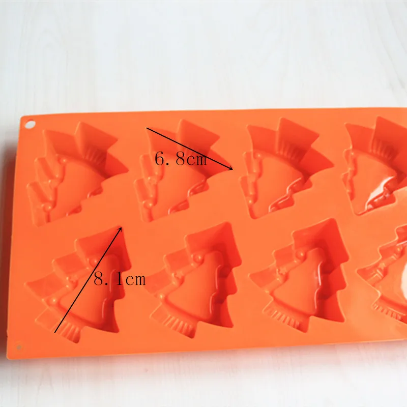 

Wholesale Christmas tree soap mould cake chocolate candle silicone mold