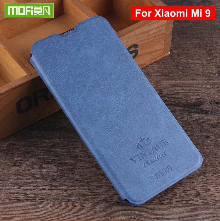 Для Xiaomi mi 9 чехол Mofi Винтажный Классический стенд Pre um кожаный Слот для карт флип