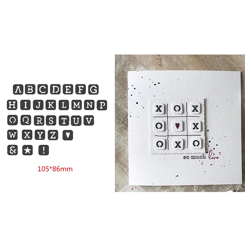 

Квадратные металлические режущие штампы с буквами алфавита, трафарет для бумажные карточки для скрапбукинга ручной работы, 2019, новые декор...