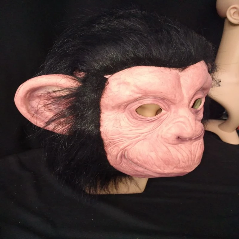 Смешные Кинг Конг Горилла большие уши обезьяна латексная маска полная голова