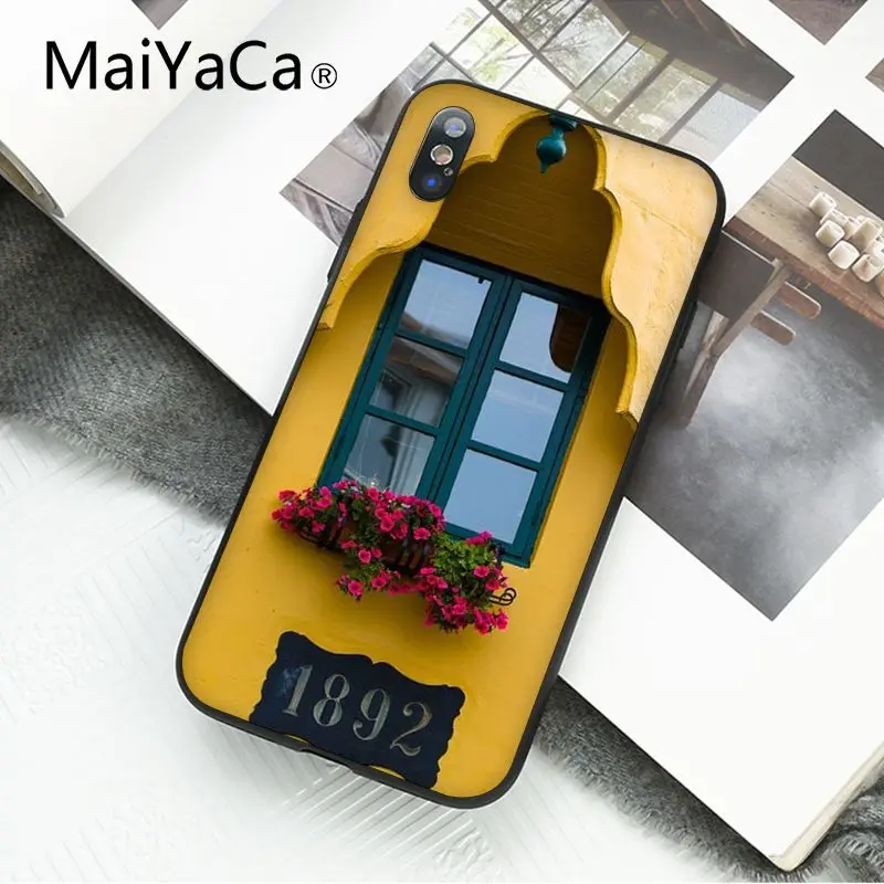 Путешествуете места Windows цветник романтический жизни чехол для телефона iphone 12 11
