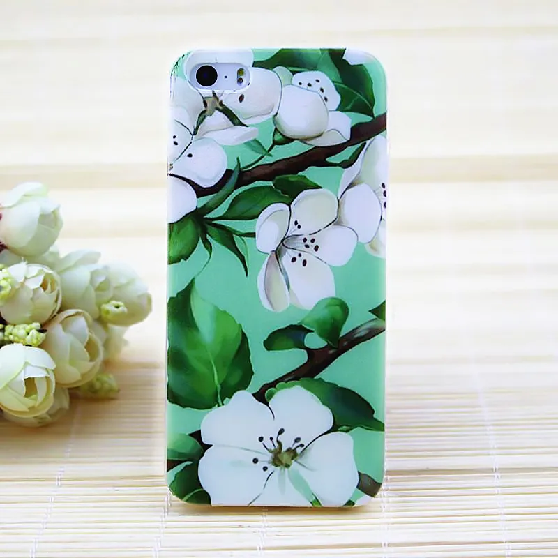 Силиконовый чехол для iPhone 7 7Plus 6 6S 5 5S SE из мягкого ТПУ с цветными листьями 8 Plus X XS