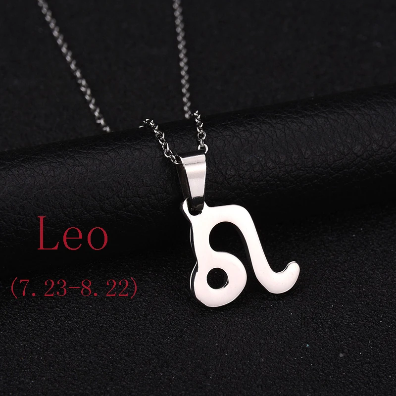 Ожерелье с 12 созвездиями из нержавеющей стали 3 вида цветов зодиакальное