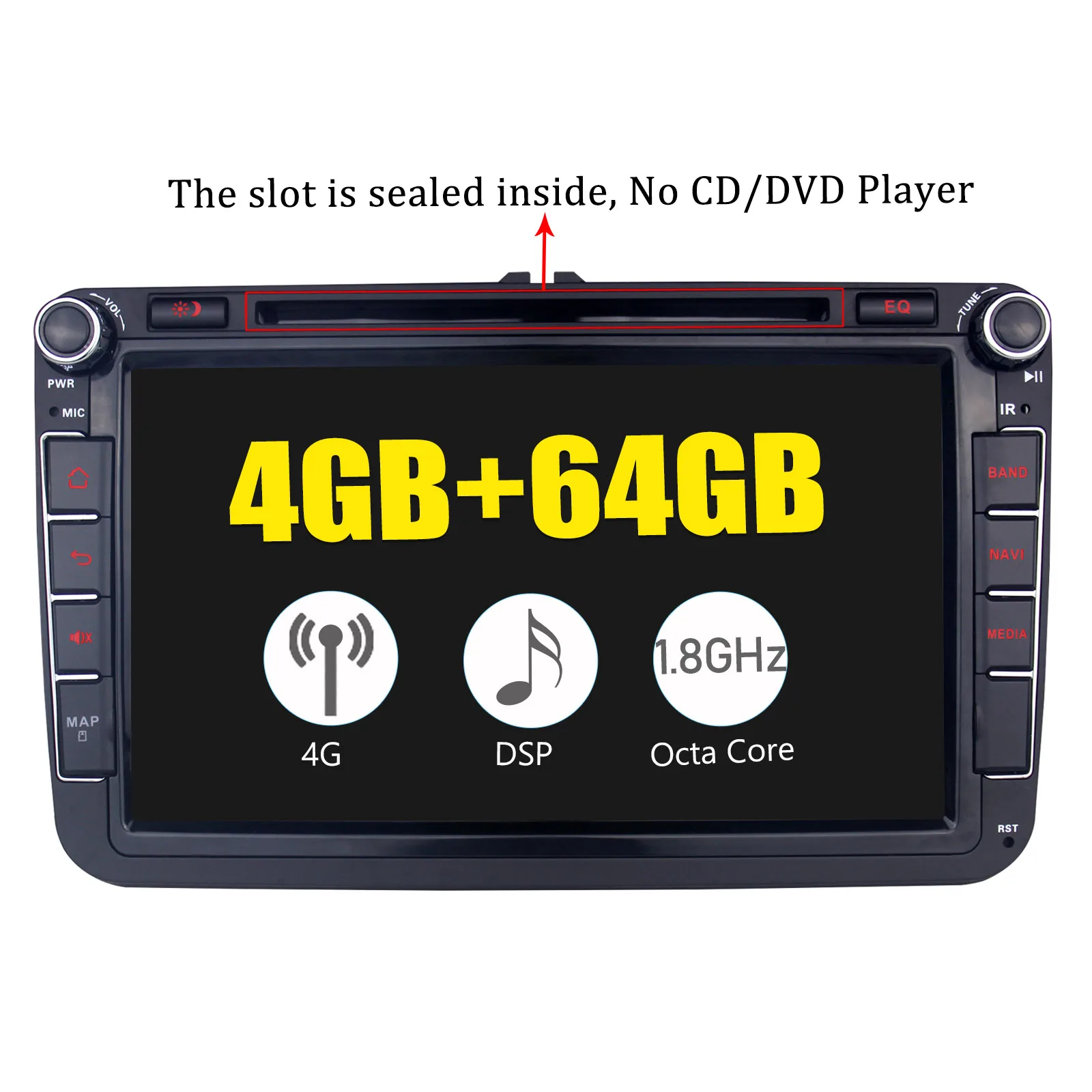 Радуясь 2 din Автомобильный Радио плеер 8 gps-навигатор 4 ГБ Android 1 Поддержка 3g/4G для