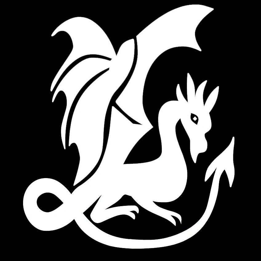 Средневековый Дракон фантазия Готический автомобиль авто окно виниловая