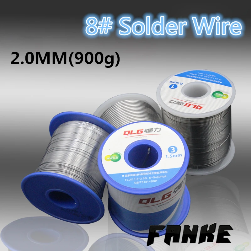

900g/1pcs 8# 2.0mm 15% Tin 85% Lead Solder wire Melt Rosin Core Soldering Welding