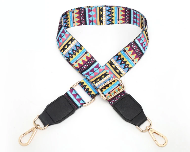 Style E Black Новинка, женские сумки, ремешок с золотой пряжкой, Хлопковая Сумка, ремешки, регулируемые, трендовые, легко удерживающие лямки, S201 - Цвет: Style E Black