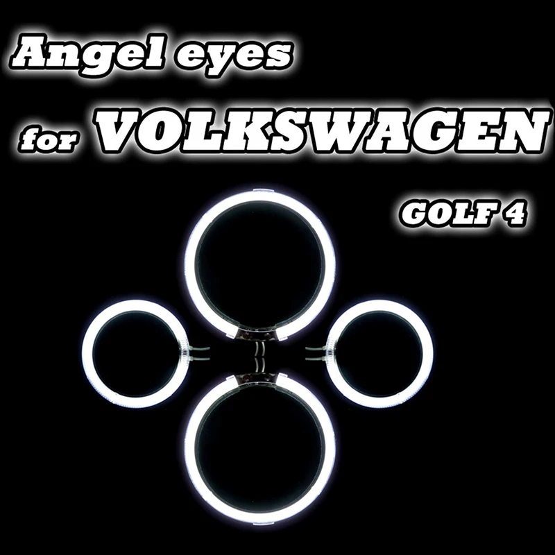 Набор колец в виде ангельских глаз CCFL Golf4 мощный светильник для Volkswagen VW Golf 4 IV MK4 1998