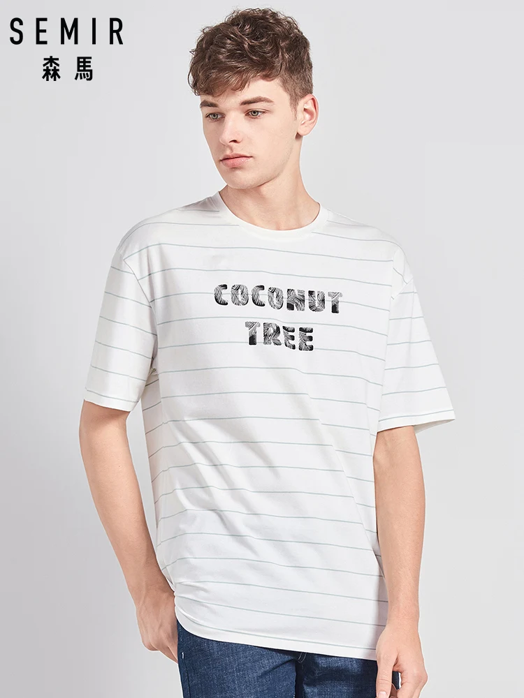 SEMIR 2019 Новая высококачественная брендовая мужская футболка повседневная с