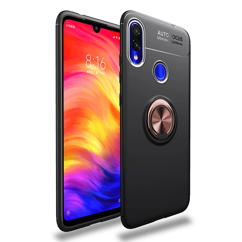 Black Rose MAKAVO для samsung Galaxy A30 Чехол-кольцо держатель Матовая Мягкая силиконовая задняя крышка для samsung Galaxy A10 A20 A40 A50 чехол для телефона - Цвет: Black Rose