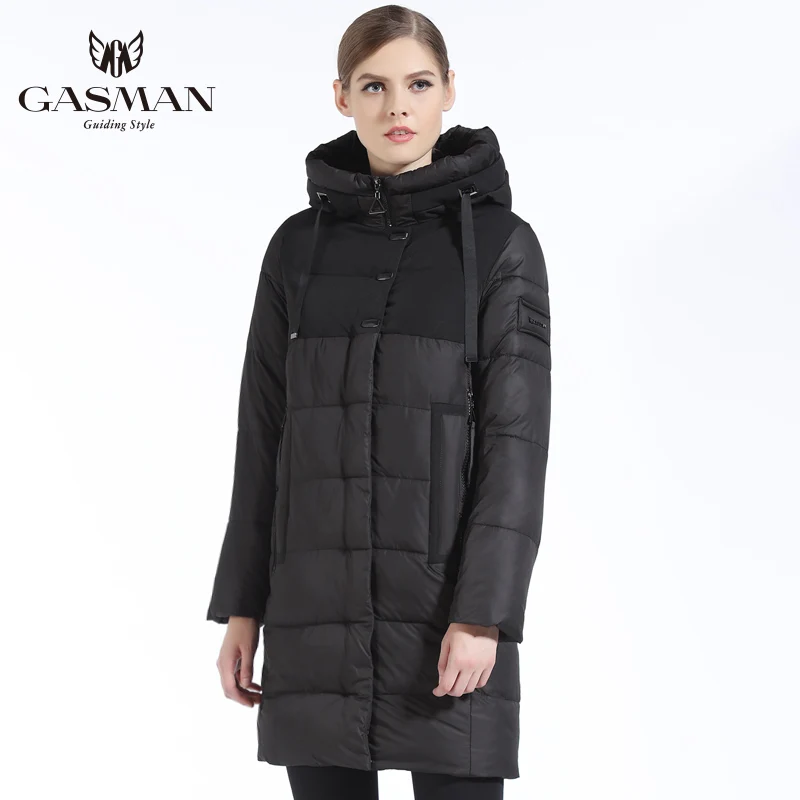 GASMAN 2019 пуховики новые парки женщины зимнее пальто толстая зимняя куртка Женская