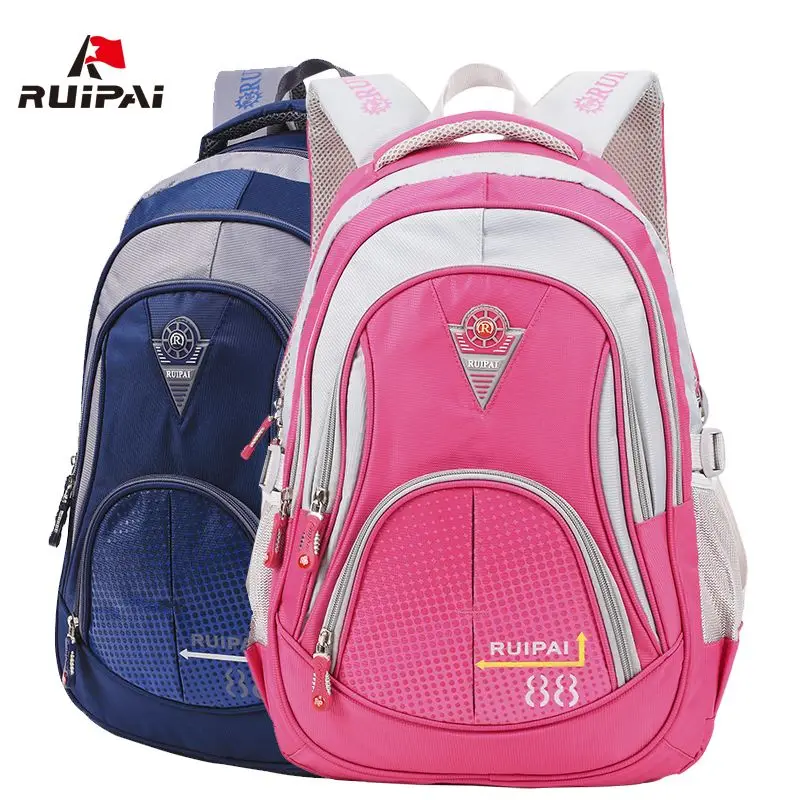 

RUIPAI Nylon Children School Bags Brand Design School Bags for Teenage Girls Boys Kids Backpacks Unisex School Back Pack