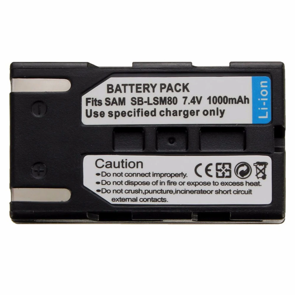 Аккумулятор для камеры 3 шт./лот аккумулятор SAMSUNG LSM80 SBLSM80 SB-LSM80 с 5 8 | Электроника