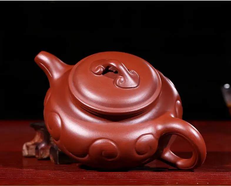 200cc известный чайник ручной работы Исин чай Dahongpao красный из красной глины Исин antique античный(выскакивает 3 чашки