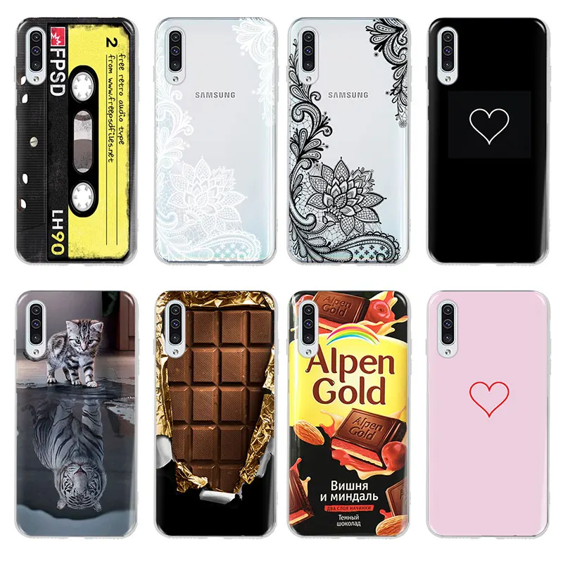 Окрашенный Мягкий силиконовый чехол из ТПУ для телефона Samsung Galaxy A30 A50 A20 A40 A10 A70 A 30