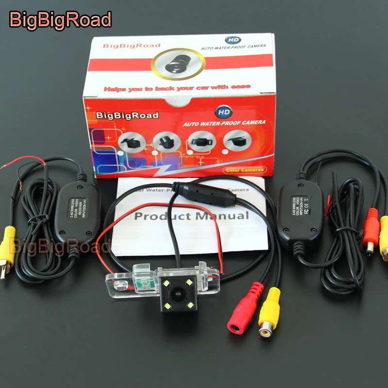 BigBigRoad для Audi A6 / C6 S6 RS6 /B6 B7 B8 Q7 A4 B5 8D 1994-2001 беспроводная камера заднего вида