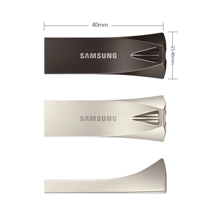 SAMSUNG BAR Plus, USB флеш-накопитель, 256 ГБ, 128 ГБ, 64 ГБ, 32 ГБ, флеш-накопитель, USB 3,1, совместимый с USB3.0, Металлический Мини-накопитель, карта памяти