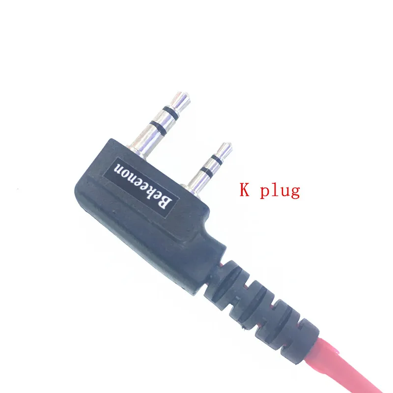 Красный Модный Лапши стиль наушники Fone de ouvido к разъем для KENWOOD Baofeng BF888s UV5R UV82 Wouxun TYT