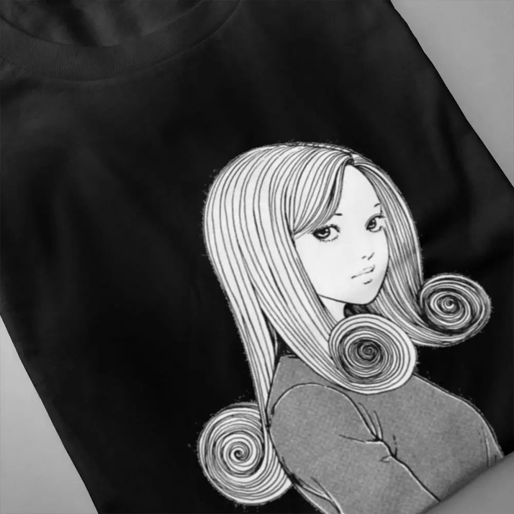 Junji Great uzumaki manga japanese horror tomie короткий рукав для мужчин Ретро стиль Высокое качество