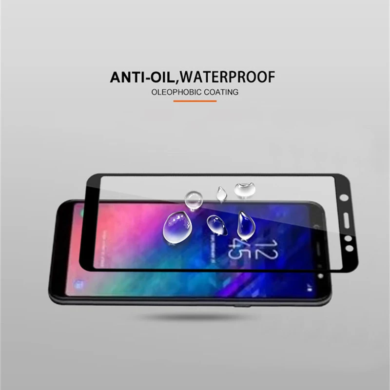 Защитное стекло закаленное для Samsung A6 2018 Plus A8 2018|Защитные стёкла и плёнки
